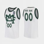 Men's Custom Michigan State Spartans #00 Nike NCAA 2019 Final-Four Vault MAC Replica White Authentic College Stitched Basketball Jersey CI50U14US